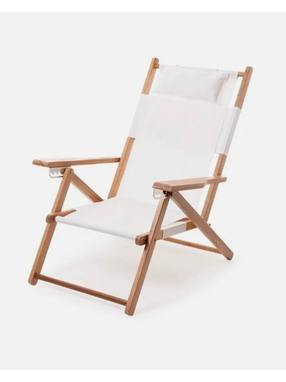 Business & Pleasure co The Tommy Chair in Antique White New with Box Pool Beach